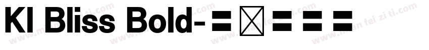 Kl Bliss Bold字体转换